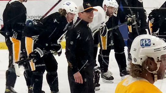 Penguins 'thrilled' to have Hennes' energy back around team taken in Cranberry, Pa. (Penguins)